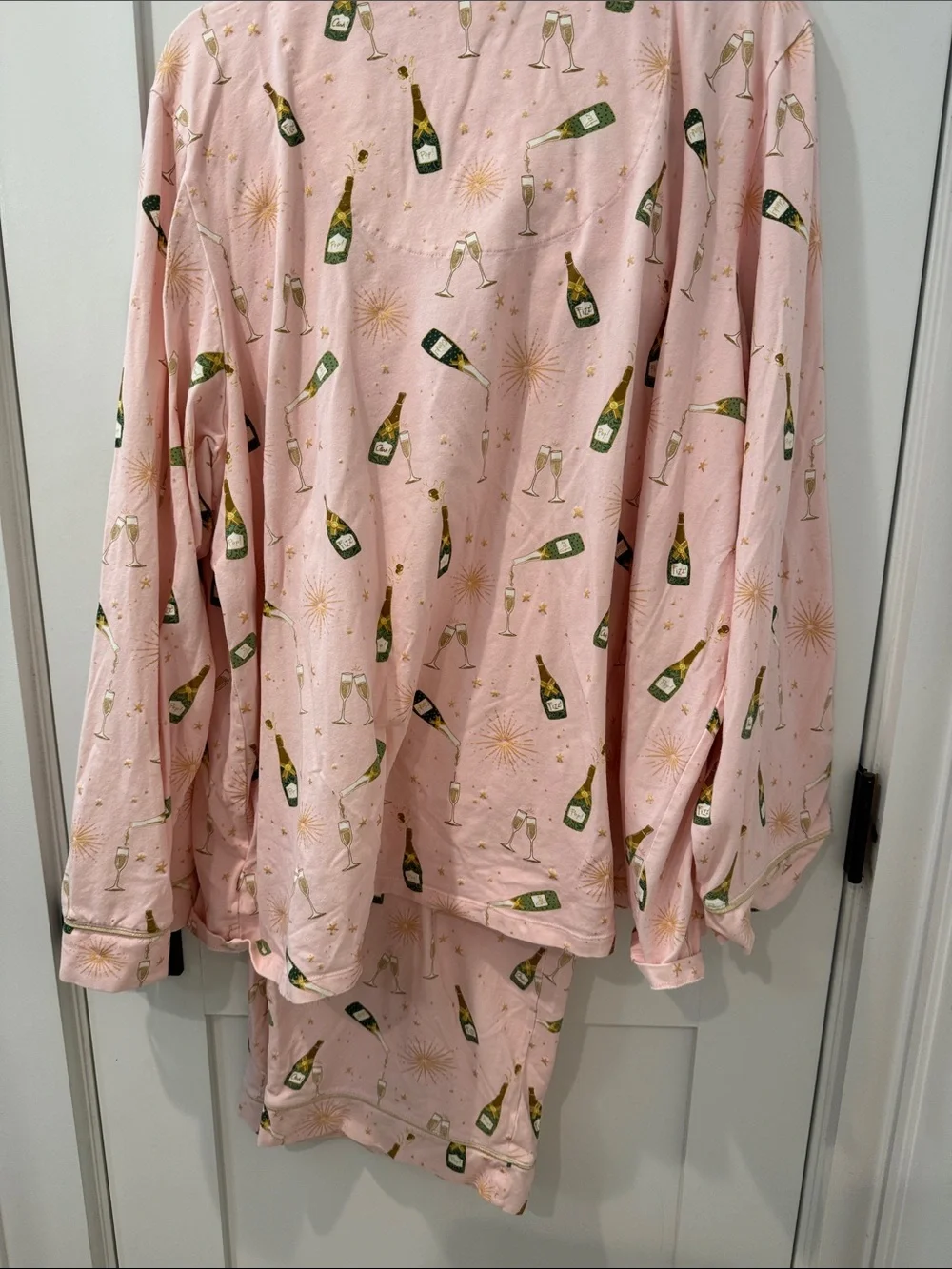 BedHead Pink Champagne Bottle Print Pajama Set